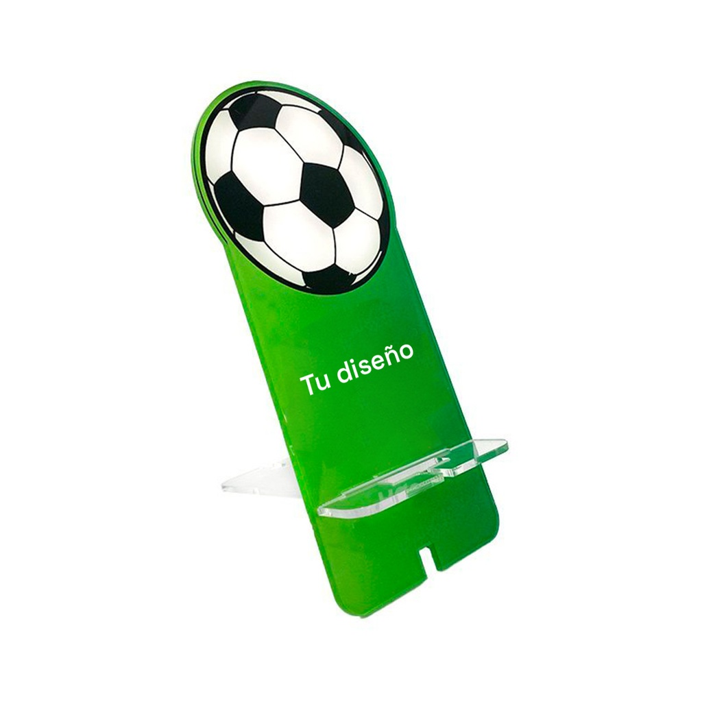 Porta celular acrílico Fútbol