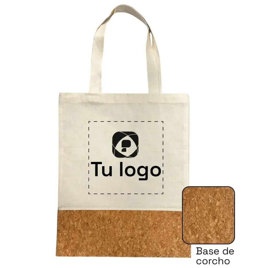 Bolso de lienzo + corcho 30x40cm