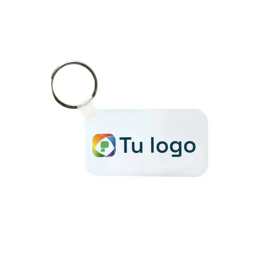 Llavero Pvc flexible Rectangular