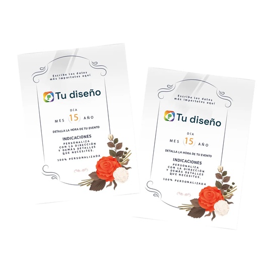 [PT1050] Invitaciones en acrílico