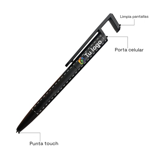 [PT1109] Bolígrafo Multifunción Porta celular Mate