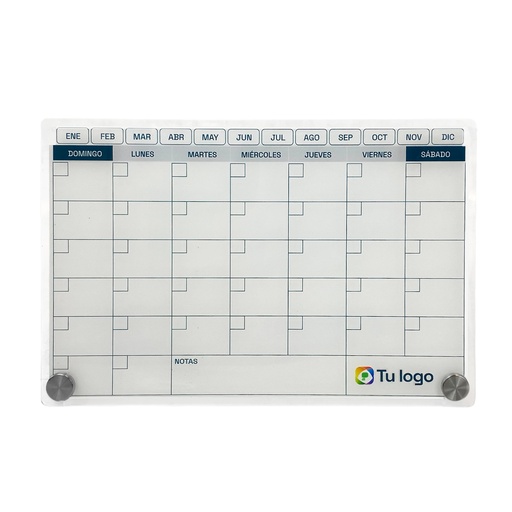 [PT1592] Pizarra acrílica con calendario perpetuo.