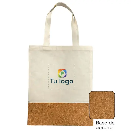[PT1745] Bolso de lienzo + corcho 30x40cm