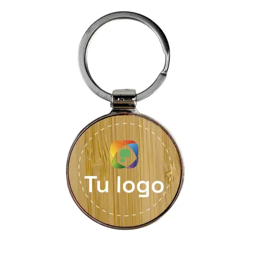 [PT1789] Llavero bambú circular
