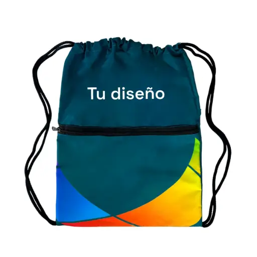 [PT1821] Sport bag con bolsillo full color 30x40cm