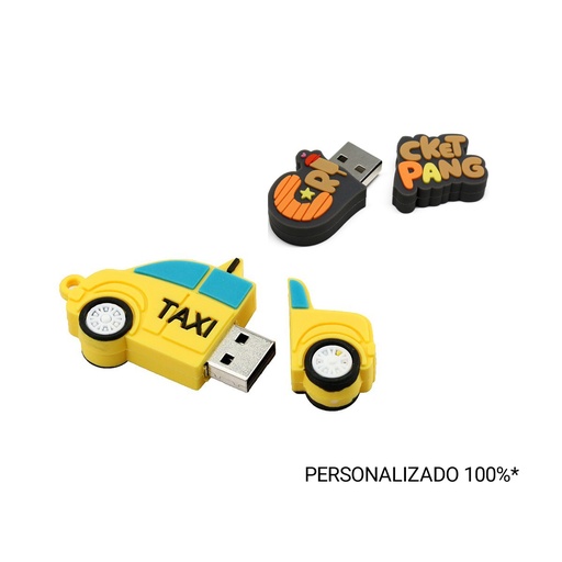 [PT217] Pendrive Rubber personalizado 2D
