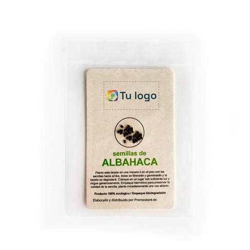 [PT552] Tarjeta biodegradable con Semilla