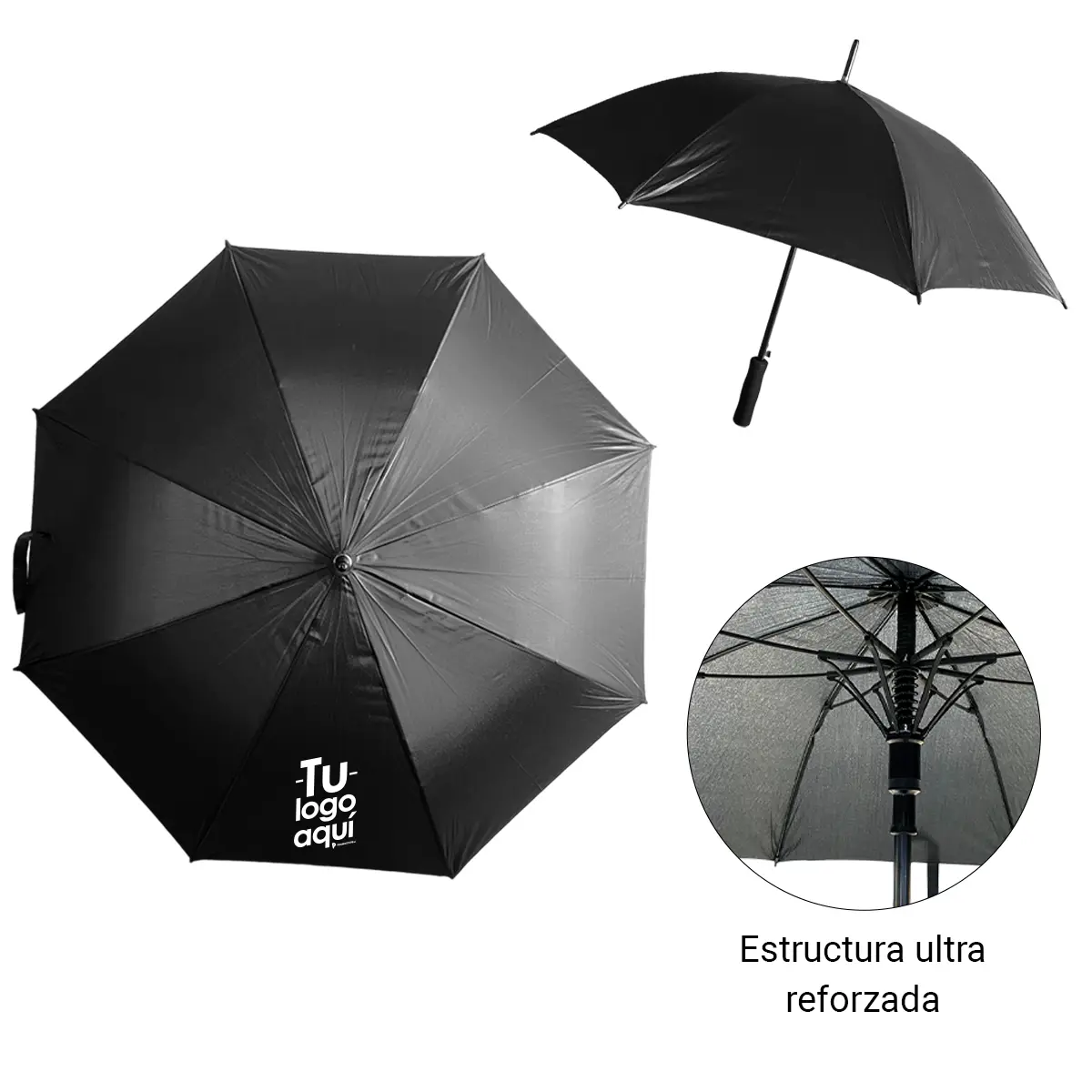 HGPR0002-Paraguas-Top-reforzado-negro